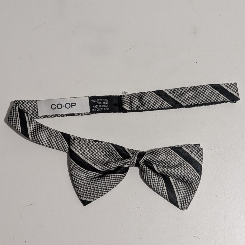 CO-OP 100% Silk LUXURY Bowtie EUC